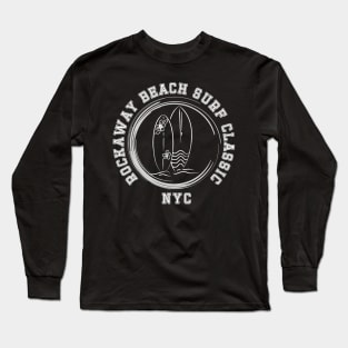 Rockaway Beach Surf Classic (Dark Colors) Long Sleeve T-Shirt